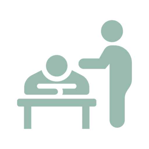 Supportive gesture icon on black background