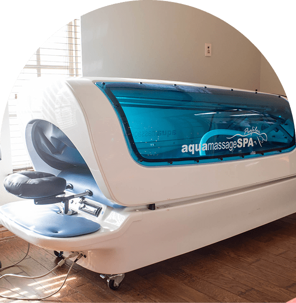 Aqua massage spa machine in room